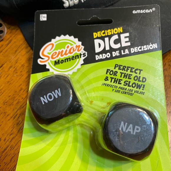 Slow moving senior merchandise. Hat with horn, glasses, & dice. - Picture 6 of 14